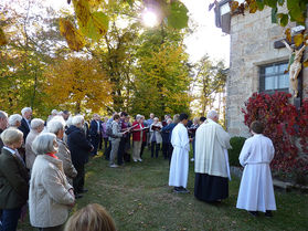 Einweihung der sieben Fußfälle im Oktober 2012 (Foto: Karl-Franz Thiede)